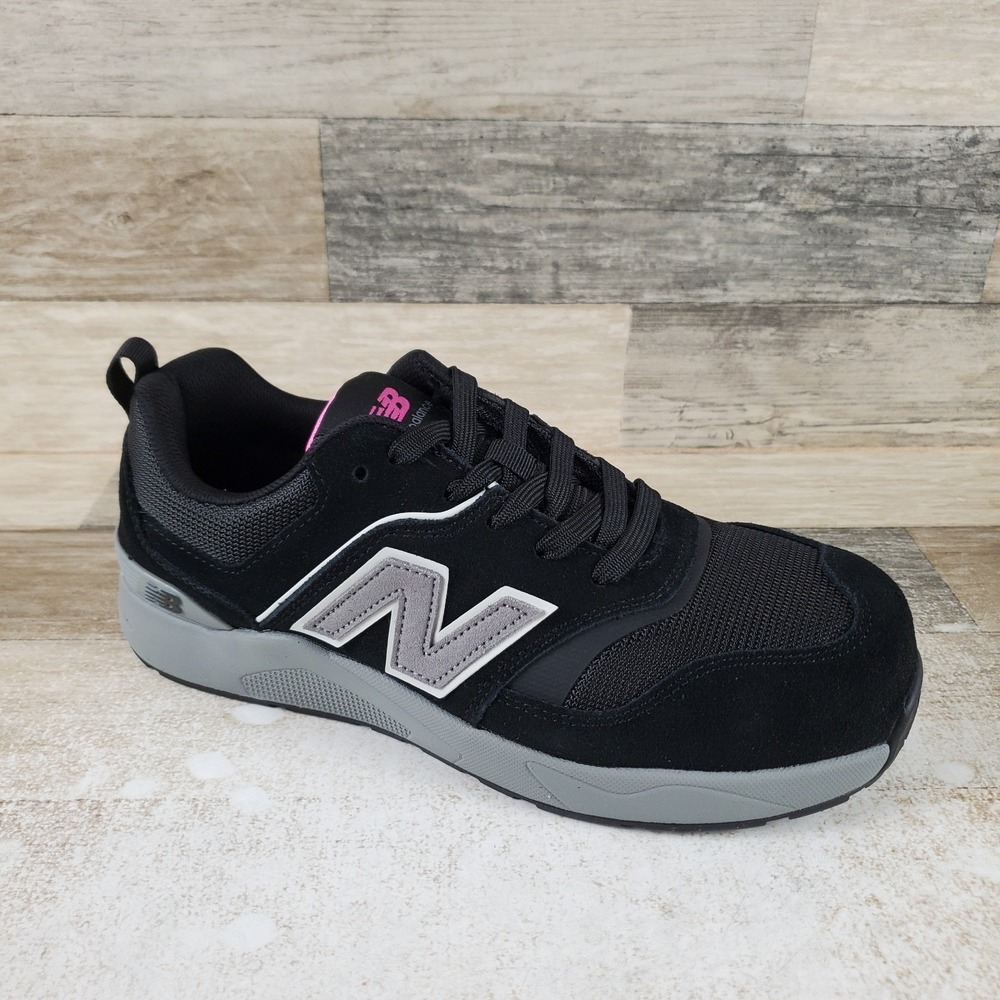 New Balance Elite Lite Womens Work Shoes Sz 9.5 Comfort Black Rose Composite Toe
